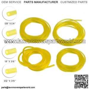 Fuel Line Hose Tygon Tube w/ 4 Sizes Tubing for Common 2 Cycle Small Engine