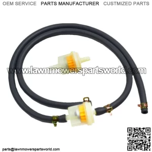 1/4?? Inner Diameter Fuel Line Hose and Filter and 4pcs Clamps for ATV Motorcycle