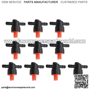 10 x 1/4" Straight In-Line Gas Motorcycle Fuel Shut-off / Cut-off Valves Petcock