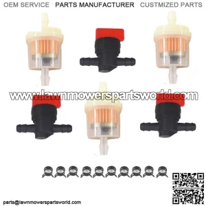 3 x 1/4"Inline Gas Fuel Cut off Shut Off Valve For Briggs&Stratton 494768 698183
