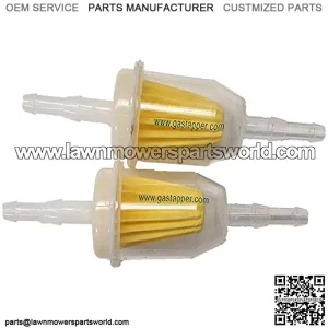 Universal Fuel Filter Barbed 2 Pack(clear for 1/4" 5/16 Fuel Line)