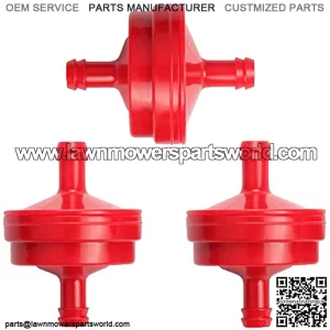 YOFMOO Pack of 3 Fuel Filter Compatible for Snow Blower Thrower Lawn Mower Scag 48057-02 Toro 42-5240 56-6360 Bynorm 330-040 Oregon 07-101 69-701 07-108 Rotary 6000 12796