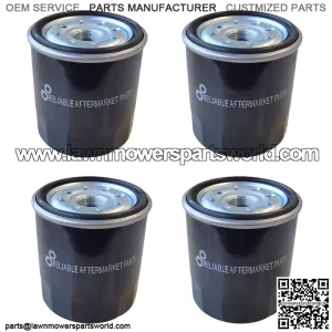 Pack of 4 Oil Filters Fits Kawasaki Engines Fits Cub Cadet Fits John Deere Snapp