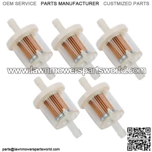 5 Packs Fuel Filter 691035 Fit for  40 Micron Lawn Mower Engine