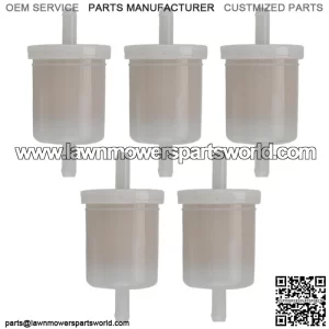 5 PACK!!!FOR KUBOTA DIESEL ENGINE FUEL FILTER PART 12581-43012 - inline filter