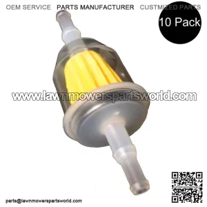 10 Fuel Filters AM1163041 Fits John Deere 4x2 6x4 4x4 UTV Fits Gator TX Turf