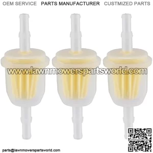 3 Fuel Filter for Kohler 25 050 22-s 08-s 03-s for John deere Am116304 Gy20709 Gravely 21541500 21410800 Replace for John deere Toro/wheel Horse 71-5960 Kohler