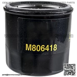 John Deere M806418 John Deere Oil Filter 1023E, 1025R, 1026R, 2210, 4010,755, HPX-DIESEL GATOR,455 LAWN MOWER, X495, X740, X748, and 1435 FRONT MOWER