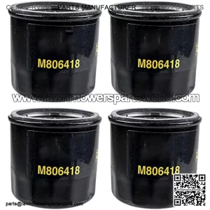 John Deere Original Equipment Package of FOUR Oil Filters - M806418