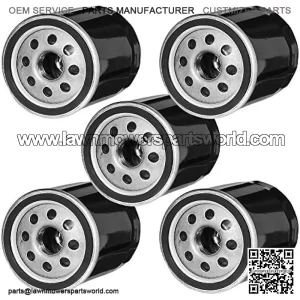 Replacement 5pcs Oil Filter for Kawasaki 49065-2057 49065-2062 49065-7010 49065-2078 John Deere AM101001 AM101054 AM105172 fit FH381-721V FH601-770D FJ180V Z925A Z930A Engine