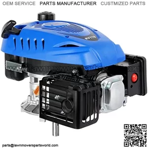 Gas Engine Vertical Shaft 173cc, 4-Stroke Gas Powered Motor, Lawn Mower Engine Tiller Trimmer, EPA & CARB Compliant