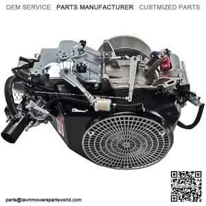 12 Net Power 420cc CRX Series Engine, Replaces Tapered Shaft 9.5hp FE290D Kawasaski on John Deere 1200A Bunker Rake