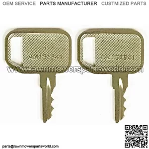 2 Keyman Replacement Ignition Key Made to fit Gators and Lawn Mowers Part #131841 All Metal - Higher Quality