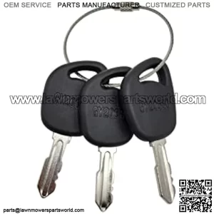Gy20680 Gx24332 Lgnition Keys Replacement for John Deere D100 D105 D110 D120 D130 D140 D150 D155 D160 D170 Lawn Tractors (3 Pack)