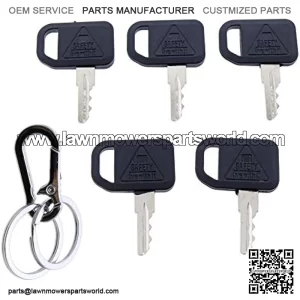 5PCS Ignition Keys AM131841 for John Deere 300 400 GT GX LX Series 130 160 165 Gator 4X2 6X4 Gator Key