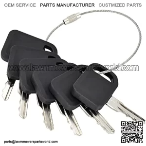 AM131841 6PCS Ignition Keys Compatible with John Deere Gator CS CX HPX Trail TE TH TS TX XUV Series LX X400 X500 X700 300 400 Series Lawn Tractors