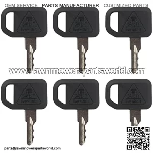 AM131841 6PCS Ignition Keys Replacement for John Deere 300 400 X400 X700 GT235 GX LX CS CX Gator TS HPX Mower Tractors Series