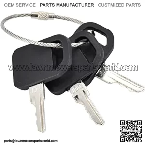 3PCS AM131841 Ignition Keys 131841 AM101600 Compatible with John Deere Gator CS/CX/HPX 4X2 4X4 6X4 300 400 X400 X500 GX GT LX Series 130 160 165 240 245