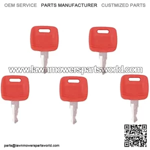 Ignition Key 5pcs RE183935 RE71557 Compatible with John Deere Tractor 110 TLB 3120 3203 3320 3520 3720 4105 4120 4210 4310 4320 4410 4510 4520 4610 4710 5045D 5045E 5055D 5055E 5101E 5103