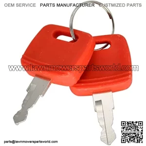 2PCS RE183935 Ignition Key RE71557 Compatible with John Deere Tractor 3120 3320 3720 4210 4320 4510 4710 5045E 5103 5203 7130 7230 (6NBB41T54V51105QRMKVOV5O)