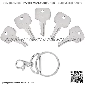 Ignition Key for JD Backhoe Tractor - Replacement AR51481 Ignition Key for JD Loader Excavators Backhoe Lawn Tractor Dozers, Equipment Keys Fit for JD Backhoe 310D 955 410 4500, 5 Pcs