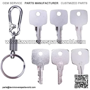 6X Ignition Keys AR51481 for John Deere Tractors Combine Backhoe Loaders Garden Tractor Wheel Loader Heavy Equipment