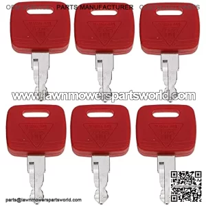 6X Heavy Equipment Ignition Key RE183935 RE71557 Compatible with John Deere Tractor