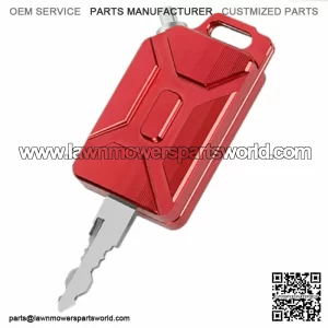 High-Quality 3D CNC Oil Tank Shape Motorcycle Key Cover Keychain ATV UTV (For: John Deere Gator HPX HPX815E)