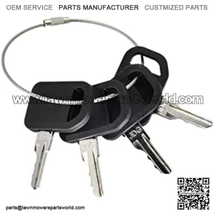 AM131841 Ignition Keys 131841 AM101600 Compatible with John Deere Gator CS/CX/HPX 4X2 4X4 6X4 300 400 X400 X500 GX GT LX Series 130 160 165 240 245 Lawn Mower Tractor AUC12681 AM102439 TCA24616 (4)