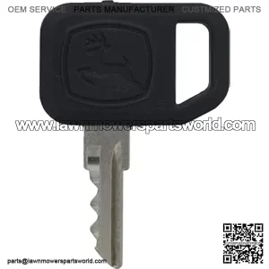 Replacement Key for Riding Lawn Mowers & Tractors - Universal Key Compatible with John Deere Key Model AM131841 - Compatible with JD Gator - Part#: B1JD125K - Mower, Tractor, & Lawnmower Ignition Keys