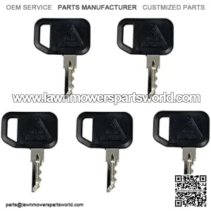 AM131841 Ignition Key for John Deere 300 400 GT GX LX 130 160 165 Gator 4X2 6X4 622 600 1800 2020 2030A 850D 855D (5), Black