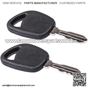 (2) Ignition Keys GY20680 LVA17264 Compatible with John Deere 100 LA LT SST X Series 1026R L100 L110 L108 L111 L118 L120 L130 LA125 LA130 LA135 LT150 LT155 D110 1023E 1025R 1026R 2025R 2026R