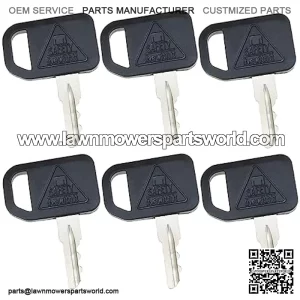 AM131841 6PCS Ignition Keys Compatible with JD 300 400 X400 GT GX LX Mower Tractors Series 130 160 165 Gator 4X2 6X4 Gator Key
