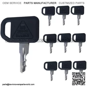 10PCS Ignition Keys AM131841 for John Deere 300 400 GT GX LX Series 130 160 165 Gator 4X2 6X4 Gator Key (AM131841)