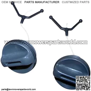 Gas Tank Fuel Cap + Oil Cap for HUSQVARNA Chainsaw 362 365 371 372 372XP Parts Replace OEM # 537 21 52-02