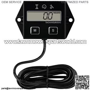 Tach Hour Meter 011E for Lawn Mower Garden Tractor Inverter Generator Chainsaw Outboard Motor Marine UTV Jetski Motorcycle Snowmobile Compressor,Lowest price in 30 days