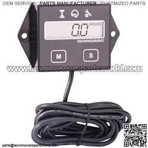 Neoikos Digital Tach/Maintenance/Hour Meter Small Engine Boat Generator Lawn Mower Motorcycle Motocross ATV Snowmobile UTV Chainsaw