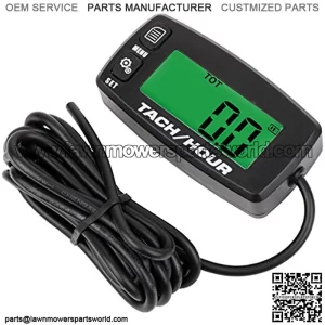 Searon Tach Hour Meter Tachometer Maintenance for Small Engines Motorcycle Marine Boat ATV Snowmobile Generator Mower