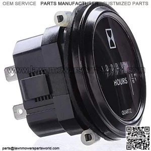 Hour Meter,Hour Meters for Small Engines,Mechanical Round Digital Display DC10-80V Mechanical Quartz Hour Meter,Mechanical Timer,Car Accessory,for Vehicle,Cars,Trucks,Snowmobile,Lawn Mower,Tractors