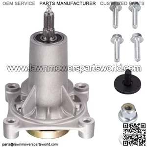 Spindle Assembly Fit for /HU/Ariens/Poulan - Mandrel Fit for 42" 46" 48" 54" Mower Deck, with Thread Bolts and Grease Fitting, Replace 192810 532187292 532187281 567253301 587819701