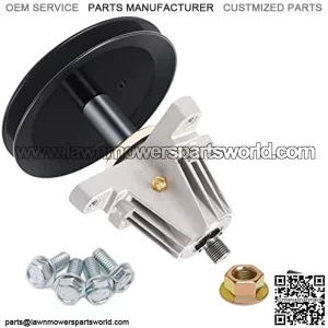 Lawn Mower Spindle Assembly Replace MTD 618-05078 918-05078 918-05078A Cub Cadet RZT-S46 Stens 285-167 80-11-798 CP 30-8024 Troy-Bilt Mustang XP 46 with 4 Tapped Bolts