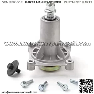 Mandrel Assembly, Lawn Mower Deck Spindle, Compatible with Ariens, , YTH22V46, YTH24V48, Replacement for 187292, 192870, 21546238, 21546299, 532187281, 532187292, 587819701