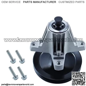 918-06991 Spindle Assembly with Thread Hole and Bolts for MTD Most 200 and 700 Series mowers with 42" Decks Replaces Compatible with MTD 618-06991, Oregon 82-131, 15520, 285-216