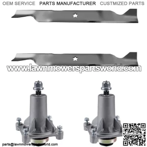 Blades & Spindles Kit for 46" Fits Husqvarna YTH21K46 532192870, 532 40 53-80, 1