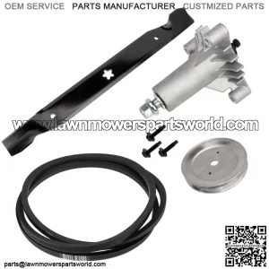 Deck Spindle Blade Belt Kit for Craftsman Husqvarna 532174883 531300767 265818