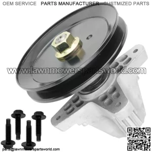 Spindle Assembly W/Pulley Bolt For Troy Bilt MTD 918-06991 618-06991