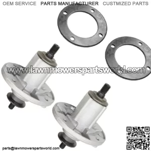 2 Spindle Assembly with Rings for John Deere X300 X300R X304 Z225 Z245 Ez Mowers