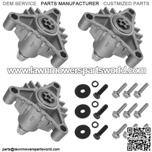 3X Spindle Assembly For Husqvarna 532143651 143651 532137152 46" 50" Decks Mandr