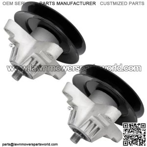 2 Set Spindle Assemblies W/Pulley for MTD LT1500 LT1800 LT1650 LT1855 Ztt1850