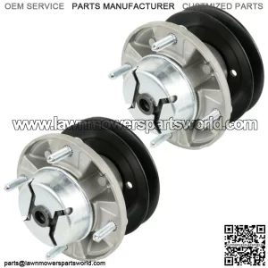 2 Spindle Assembly W/Pulley Bolt For John Deere LX280 LX255 LX266 LX277 Am126418